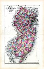 New Jersey State Map, Bergen County 1876